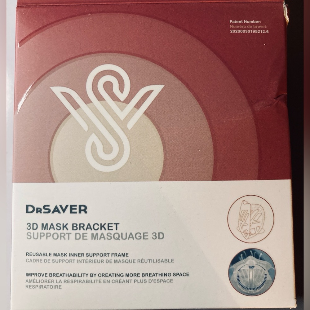 Dr.Saver - 3D Mask Bracket X 2 - New! Reusable! - Face Mask Support